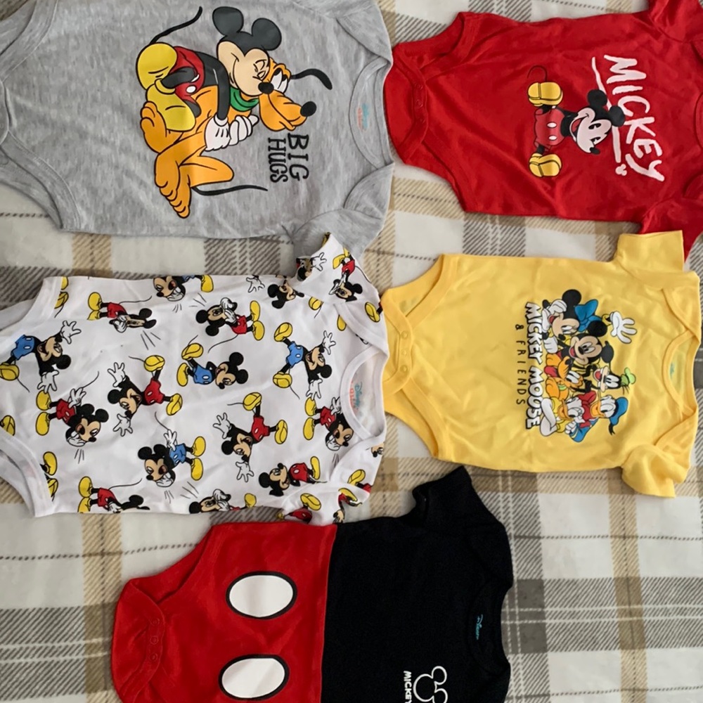 Mickey and friends 18 month onesies